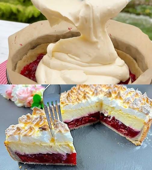 Prăjitură cerească cu vișine prajitura-cereasca-cu-visine-desert-rafinat-elegant-si-spectaculos